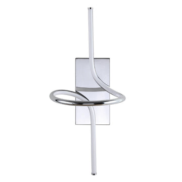 Sketch 9" Minimalist Metal Integrated LED Vanity Light Sconce - JONATHAN Y
